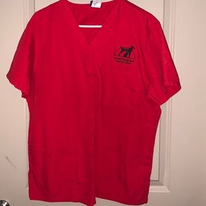 3 Pairs of Red Vet Scrubs